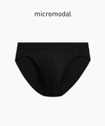 Мужские трусы слипы спорт Atlantic, 1 шт. в уп., микромодал, черные, MP-1590