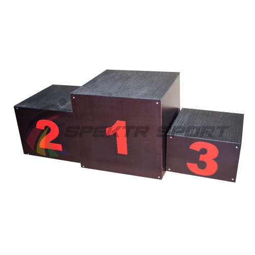 Пьедестал для награждения матрешка переносной (обшит фанерой) 1 человек на ступень SP РАН1