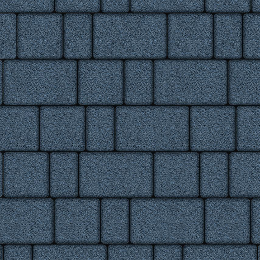 Тротуарная плитка СТАРЫЙ ГОРОД - Гранит Синий, комплект из 3 видов плит