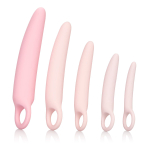 Набор из 5 диляторов разного размера Silicone Dilator Kit 5-Piece Set (Цвет: телесный с розовым)
