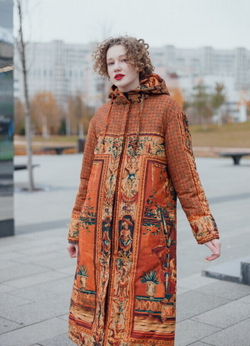 Пальто "Гротеск", по мотивам фламандской шпалеры 17 в. Серия «Гротеск»