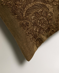 Zara Home наволочка декоративная из хлопка, бежевый, 40x60 см