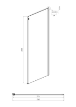 Душевое ограждение Ambassador Benefit 19022201HBB-80HBB (120х80х200) прямоугольник,черный,стекло тонированное,раздвижная,2 места