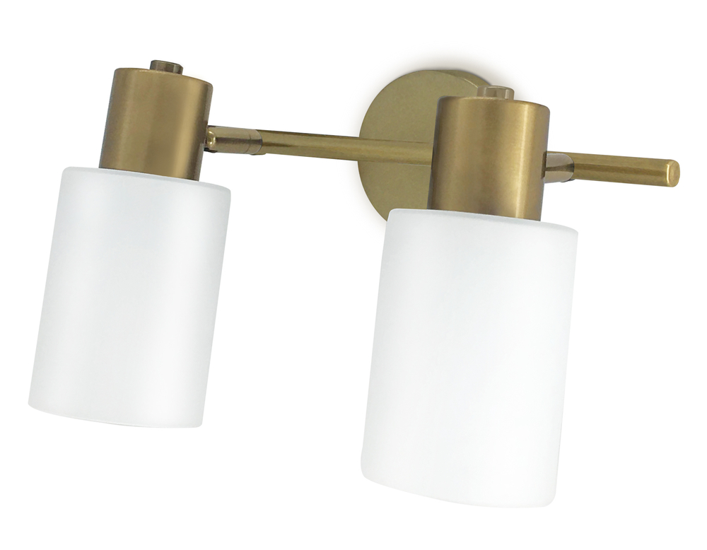 TR3969/2 BS/FR латунь/белый матовый  E27*2 max 40W 260*80*210