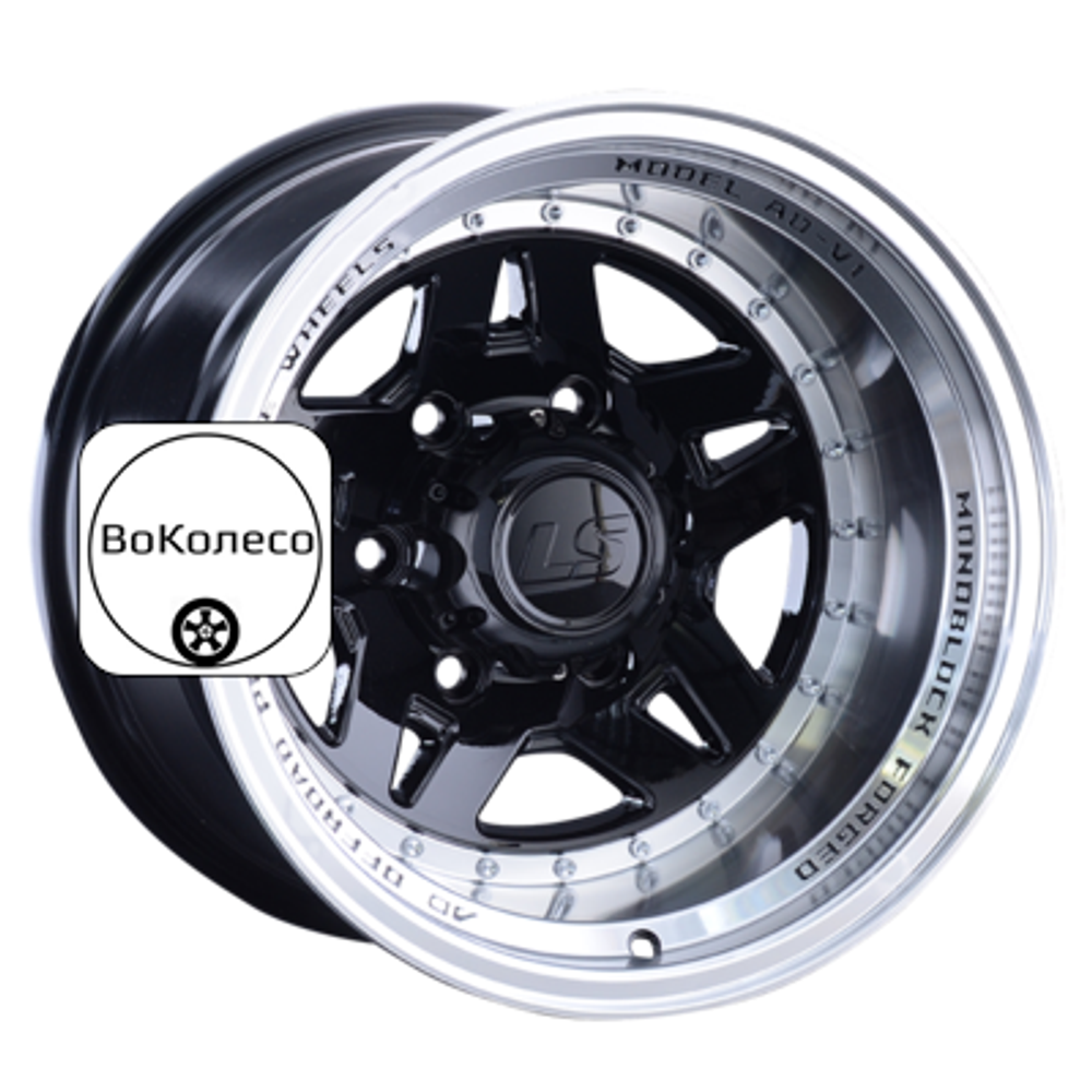 10x16/5x139,7 ET-44 D108,1 878 BKL (конус, Колпак+лого) LS