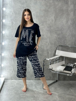 Пижама женская бриджи+футболка П0001-2 великан