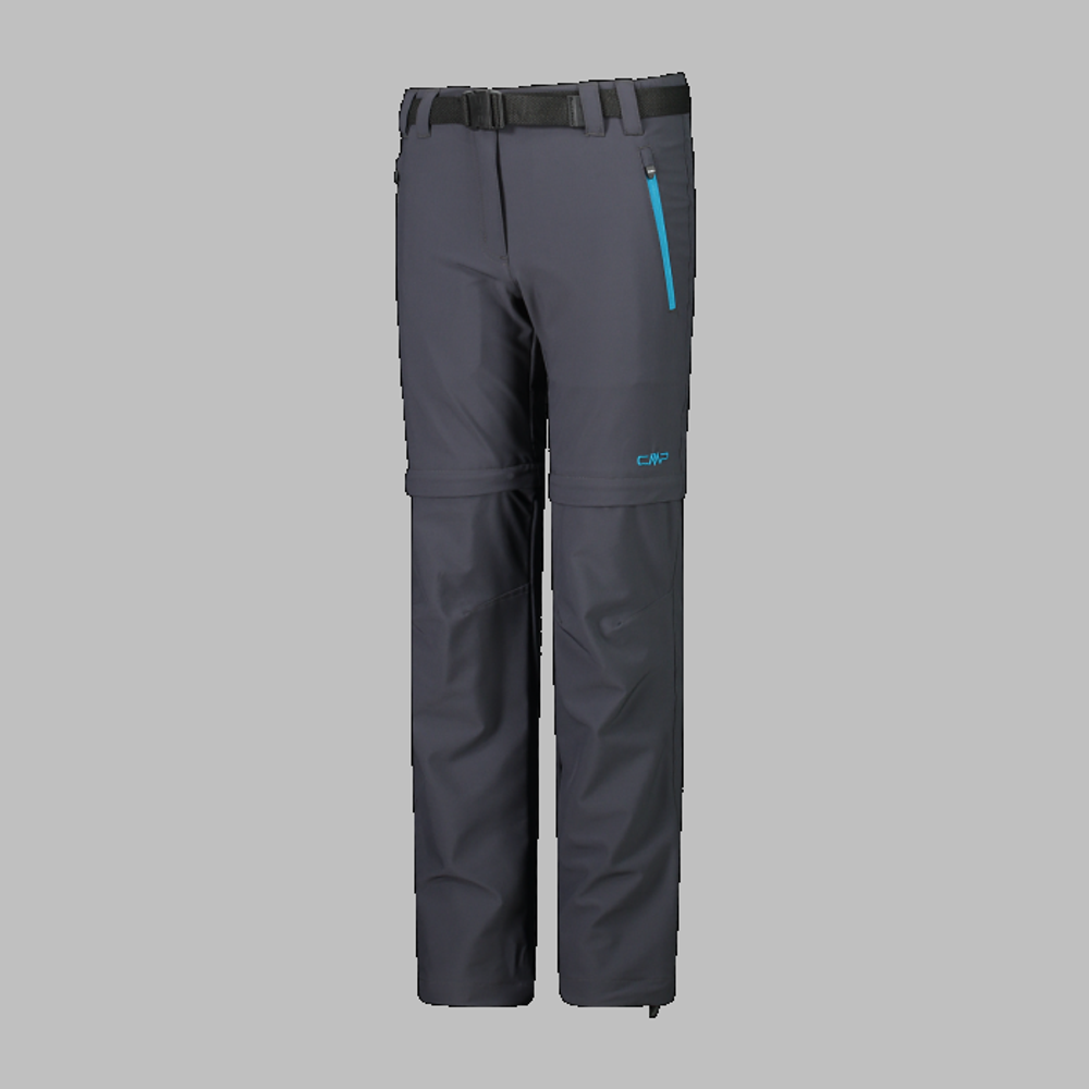 Брюки детские CMP KID G ZIP OFF PANT, артикул 3T51445 U911, цвет TITANIO (U911)