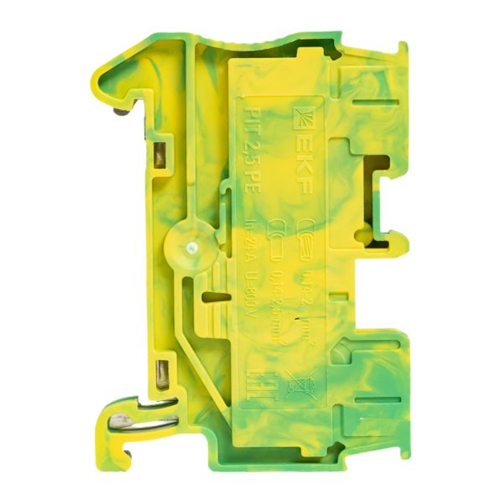 Клемма заземления Push-in 2.5 мм2 EKF (85.00 шт.)