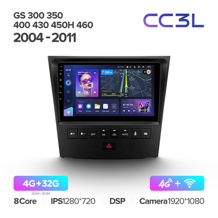 Teyes CC3L 9"для Lexus GS 300, 350, 400, 430, 450, 460 2004-2011