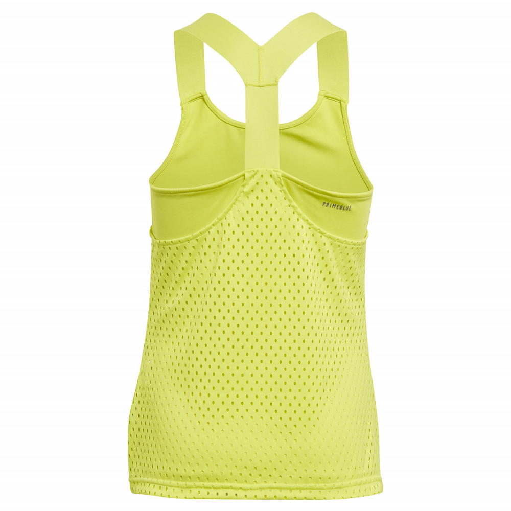 Футболка для девочки теннисная Adidas Heat Ready Primeblue Y-Tank Top - желтый