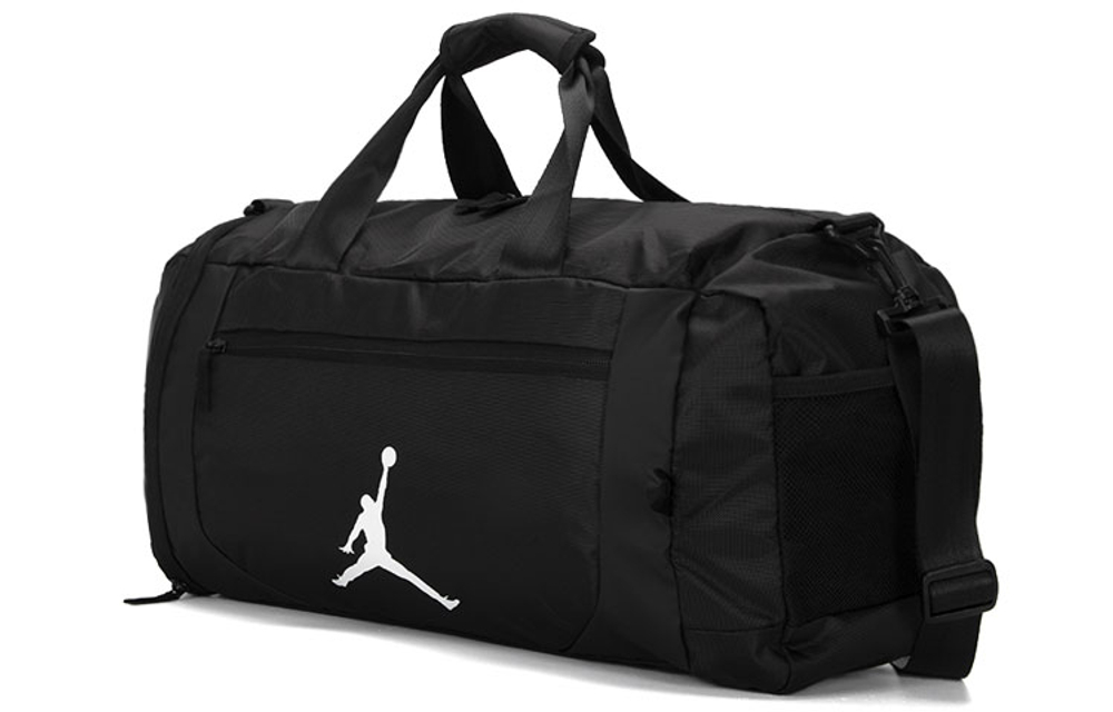 Jordan Large Capacity Polyester Gym Bag, Travel Bag, Luggage Bag Regular Unisex Black