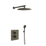 Встраиваемый термостат. смеситель для душа с троп. и ручным душем BLAUTHERM 948722RP300GR графит