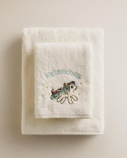 Zara Home Полотенце для лица и рук из хлопка, кремовый