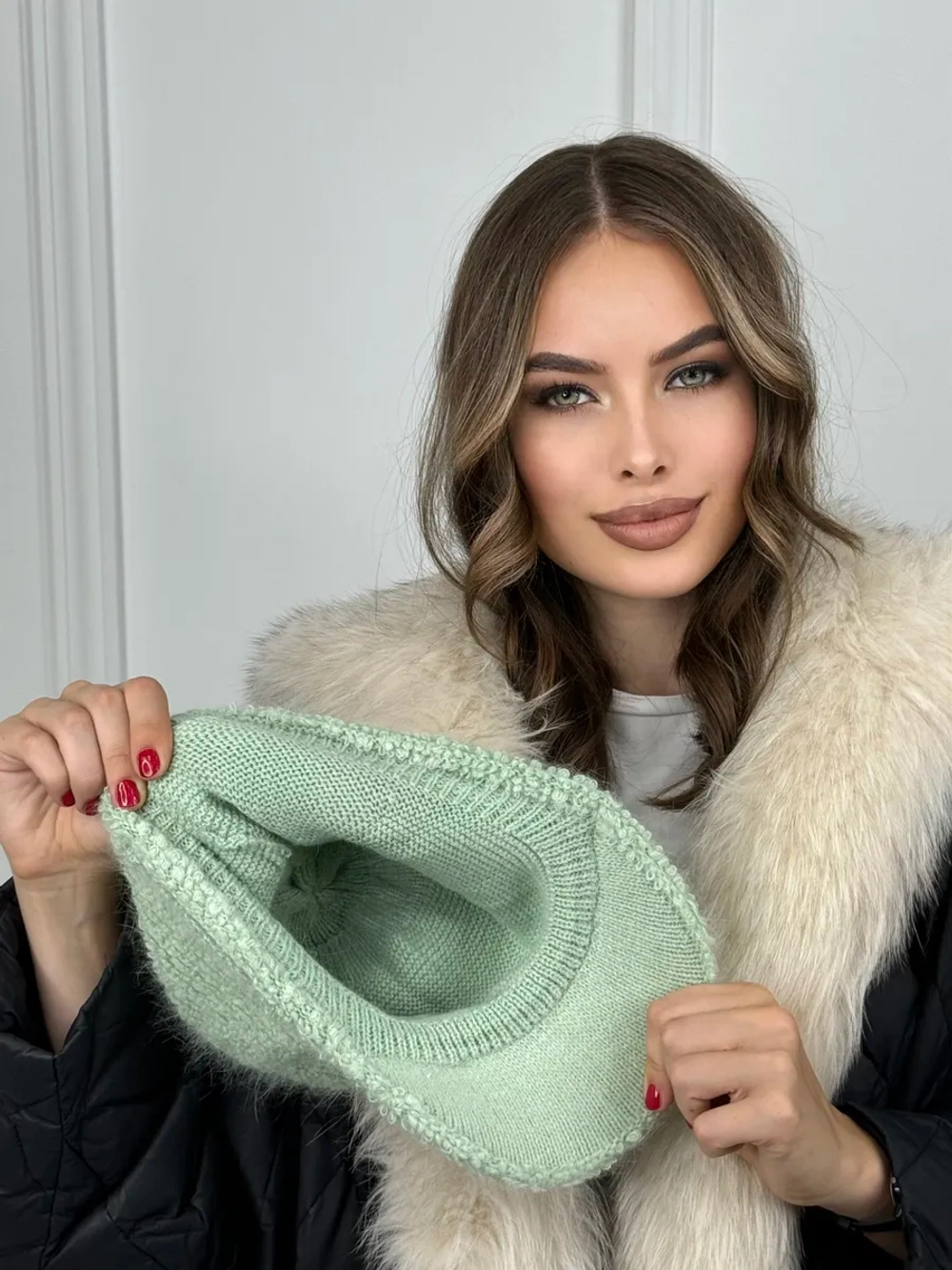 Шапка кепи зимняя с козырьком