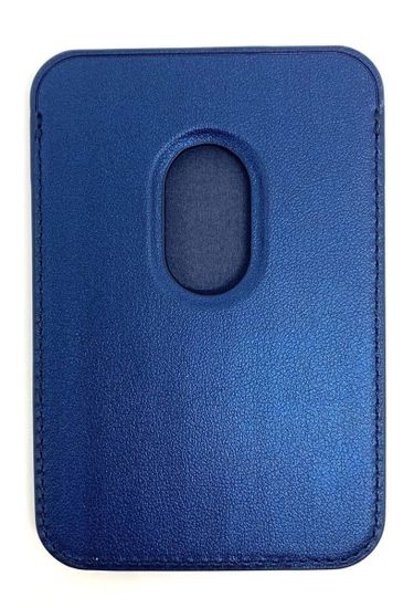 Кожаный чехол - бумажник K-DOO LEATHER WALLET MagSafe синий