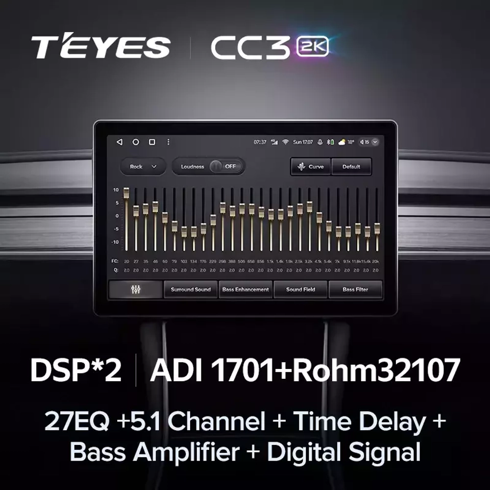 Магнитола для Hyundai Tucson 2004-2009 - Teyes CC3-2K монитор 13", QLED+2K, Android 10, ТОП процессор, 4G SIM-слот, CarPlay