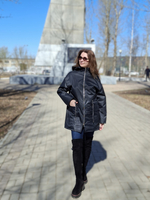 Куртка-ветровка Деми женская, цвет черный