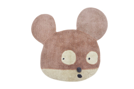 Шерстяной стираемый ковер Lorena Canals Miss Mighty Mouse (100 x 120 см)