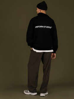 Cвитшот UNIFORM Half-zip Heavy STUDIOS, Черный