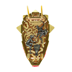 Брошь Маска с Бриллиантами, Brs0098-0/2