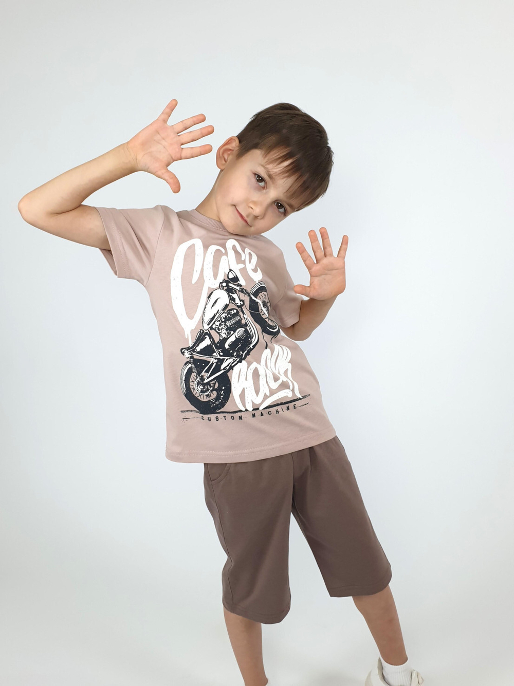 01-154-5 Комплект для мальчика (джемпер+шорты)