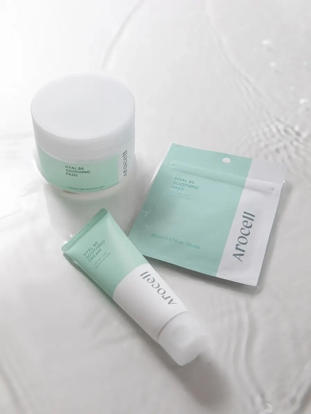 Arocell Охлаждающие успокаивающие пэды с гиалуроновой кислотой Hyal B5 Soothing Pads 10 шт