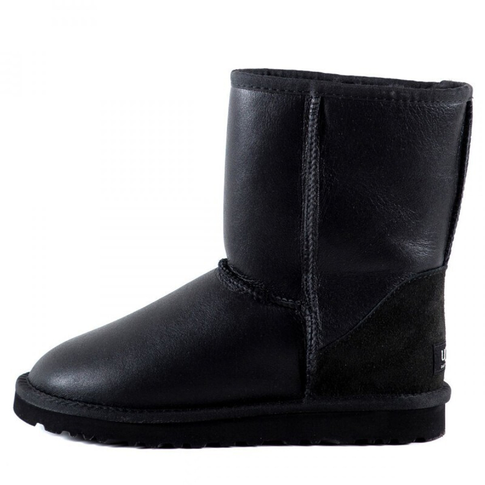Угги Classic Short Metallic Black