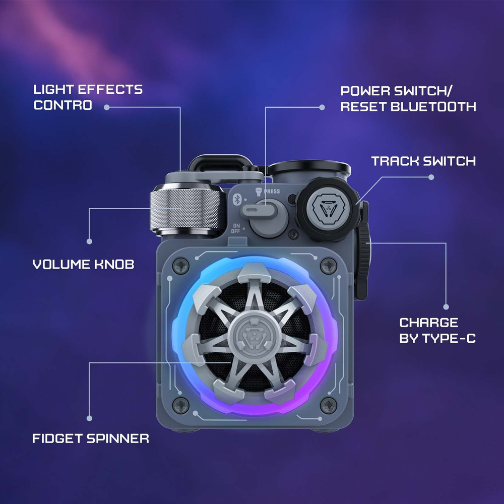 Беспроводная колонка Muzen Sticker красная