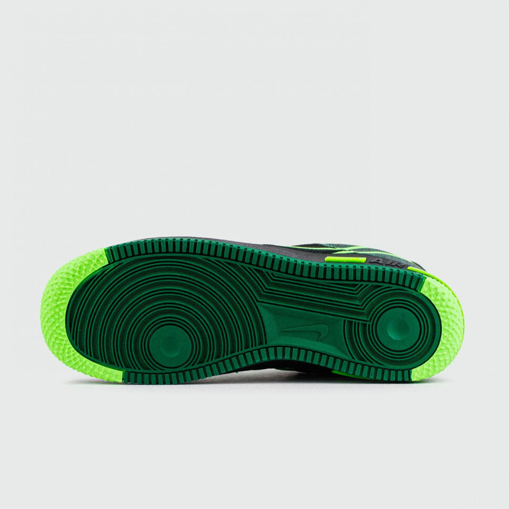 кроссовки Nike Air Force 1 React Black / Green CW3918-001