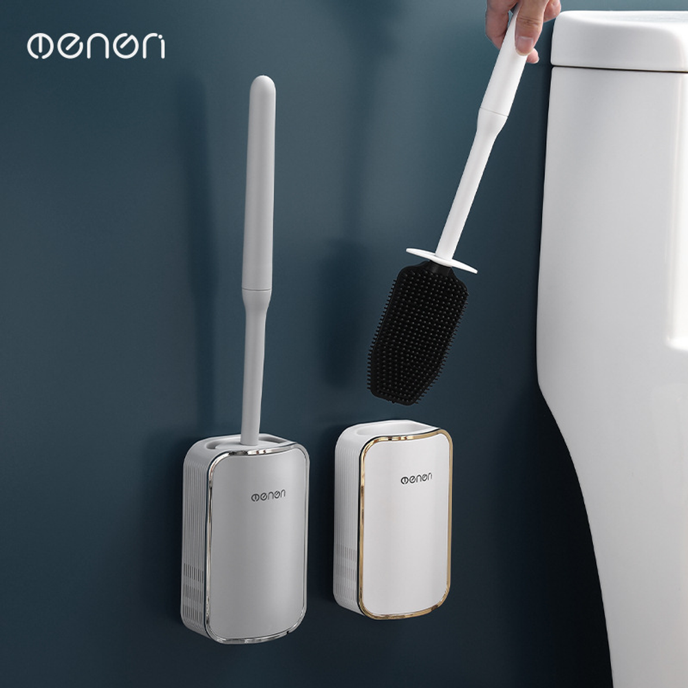 Ершик для унитаза силиконовый подвесной с подставкой