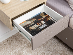 Спальня Амьен  комплект 2 Плэйн/Веллюто Капучино