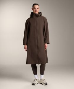 Oysho Плащ с водонепроницаемостью 10 000 мм, коричневый