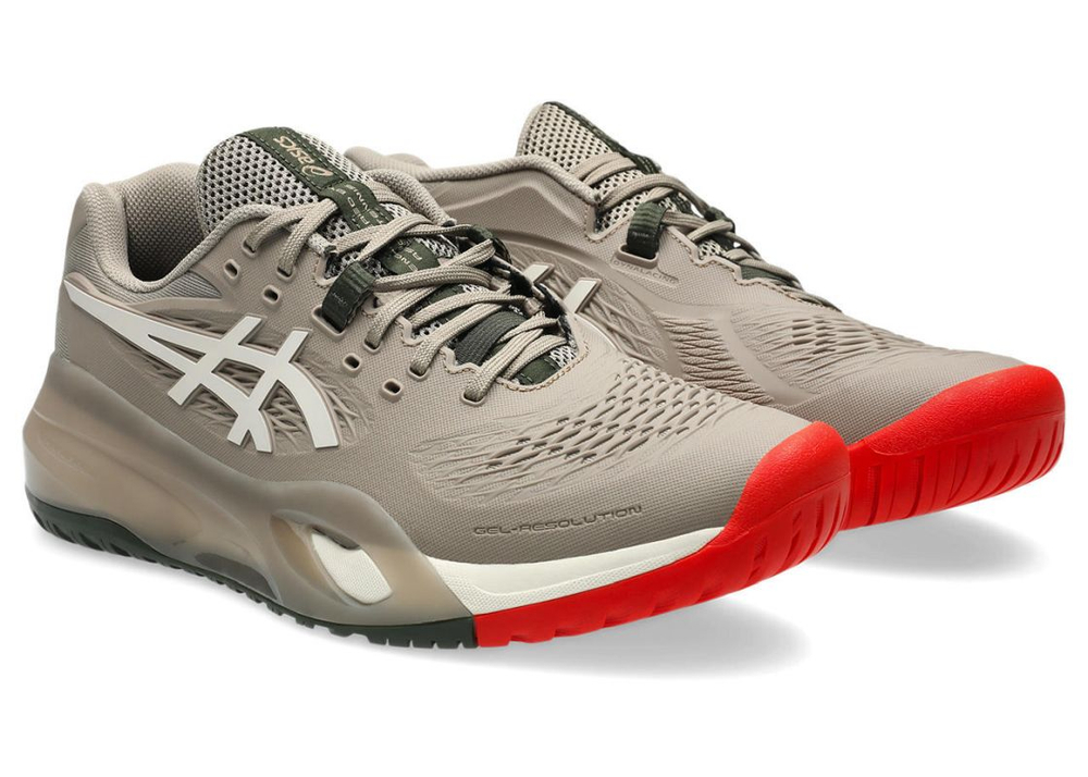 Мужские кроссовки теннисные Asics Gel-Resolution X - greige/soft oat