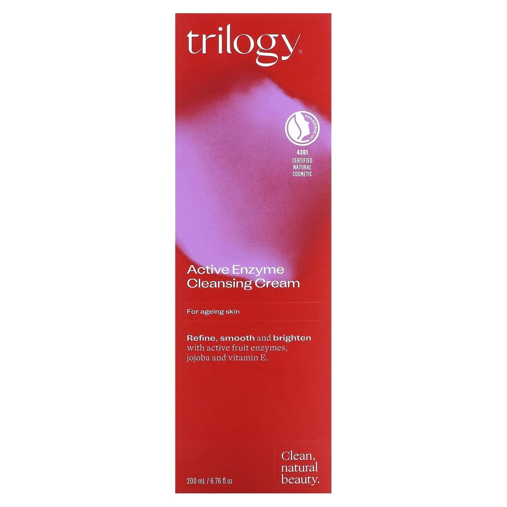 Trilogy, Очищающий крем с активными ферментами, для возрастной кожи, 200 мл (6,76 жидк. унц.)