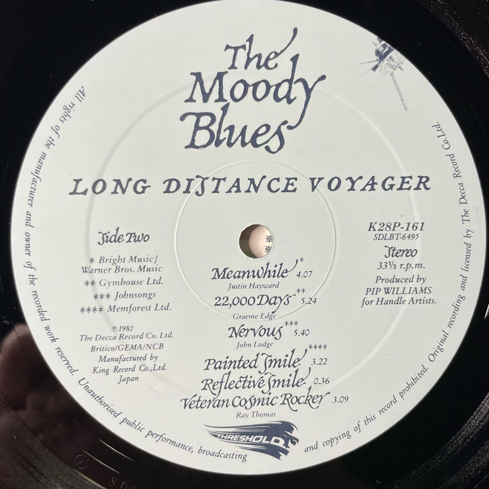 Винтажная виниловая пластинка LP The Moody Blues Long Distance Voyager (Japan 1981) (Obi)