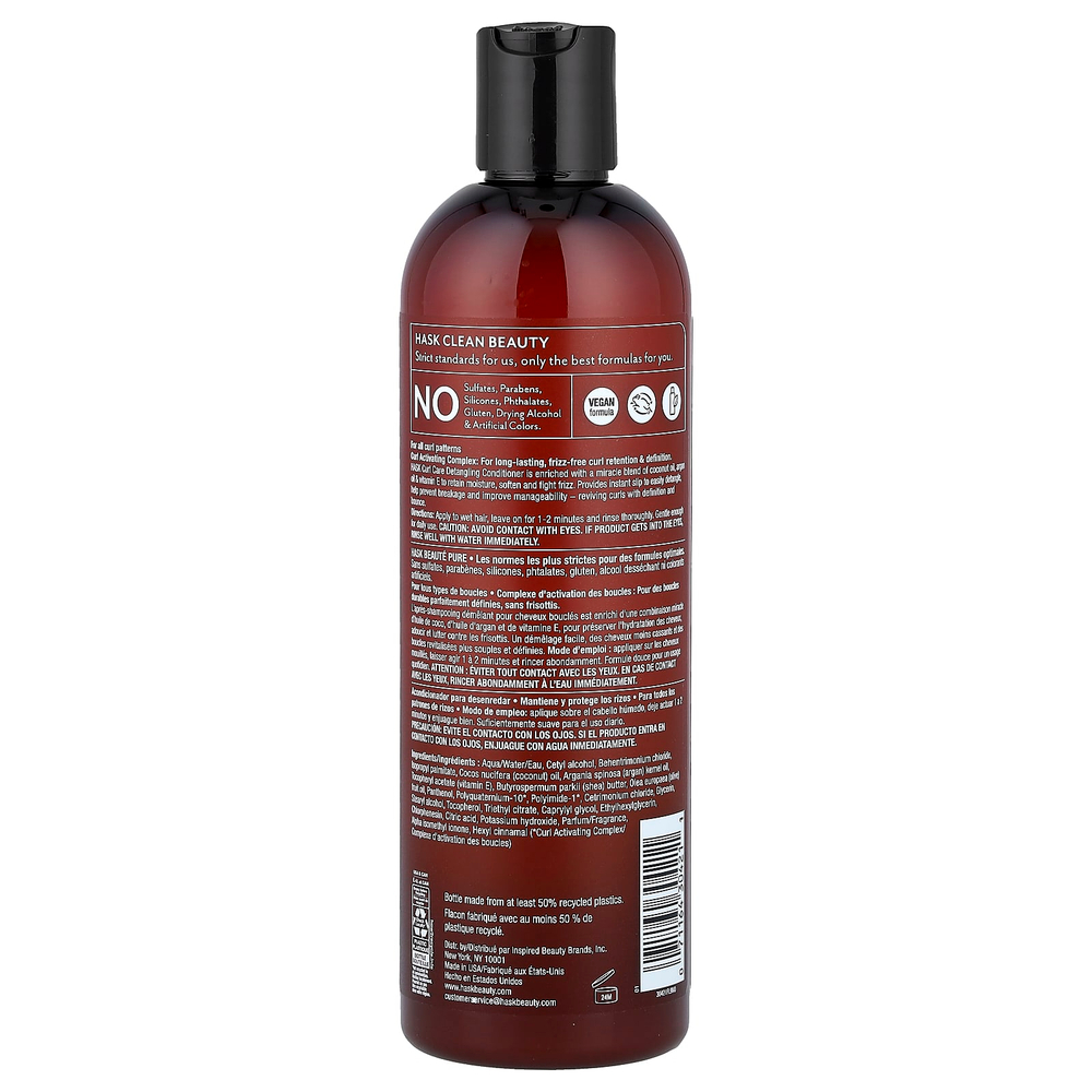 Hask Beauty, Curl Care, кондиционер для распутывания волос, для всех типов локонов, 355 мл (12 жидк. унц.)