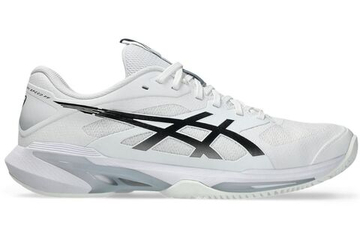 Мужские теннисные кроссовки Asics Solution Speed FF 4 Clay - white/black