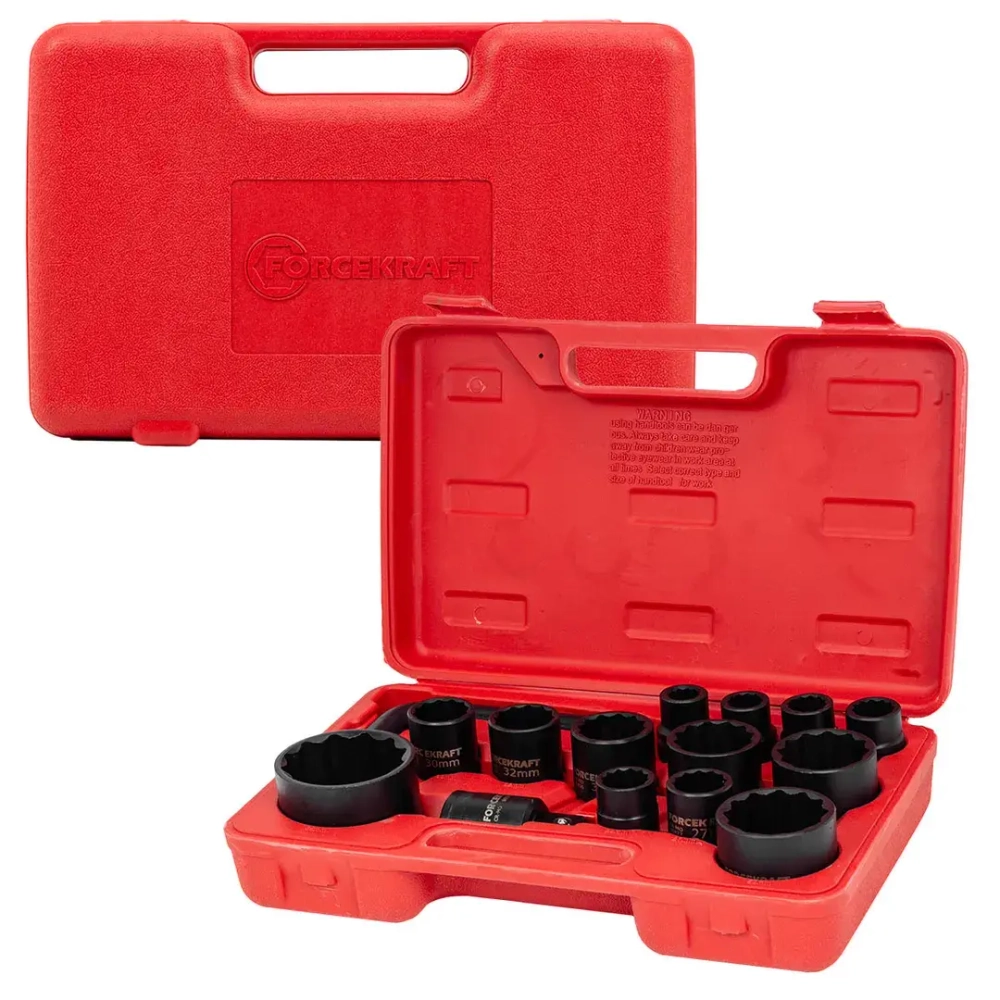 Набор инструментов 15пр. 3/4'', 1''(12гр.) FORCEKRAFT FK-6154-5MPB
