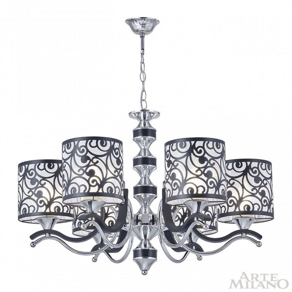 Подвесная люстра Arte Milano Florentia-4957 304957/6 Bk/Ni