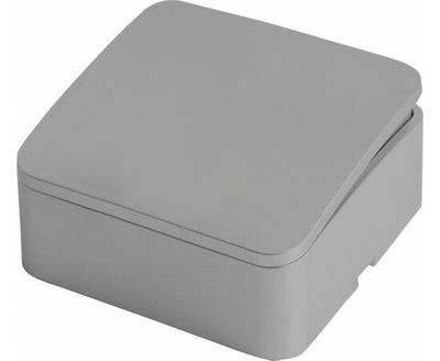 Выключатель открытой установки 1-клавишный !! 4 ШТУКИ !!, 250В, 10А, IP20, серия София, серебро, MSW10-10-03, STEKKER 49295