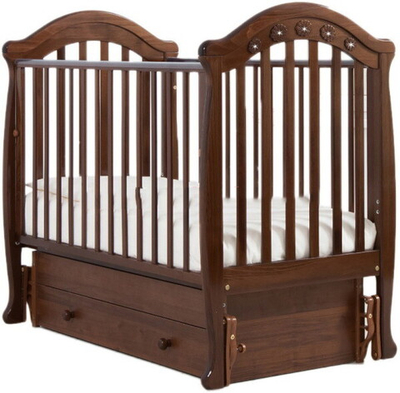 Детская кроватка Гандылян Джозеппе (маятник универсальный) 120x60 см орех