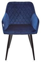 Стул-кресло BRANDY синий, велюр G062-49