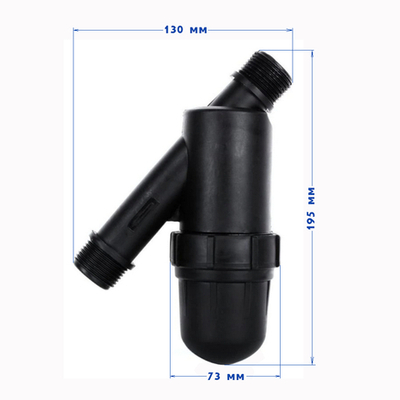 Фильтр 3/4" сетчатый разборный, без регулятора давления, для капельного полива