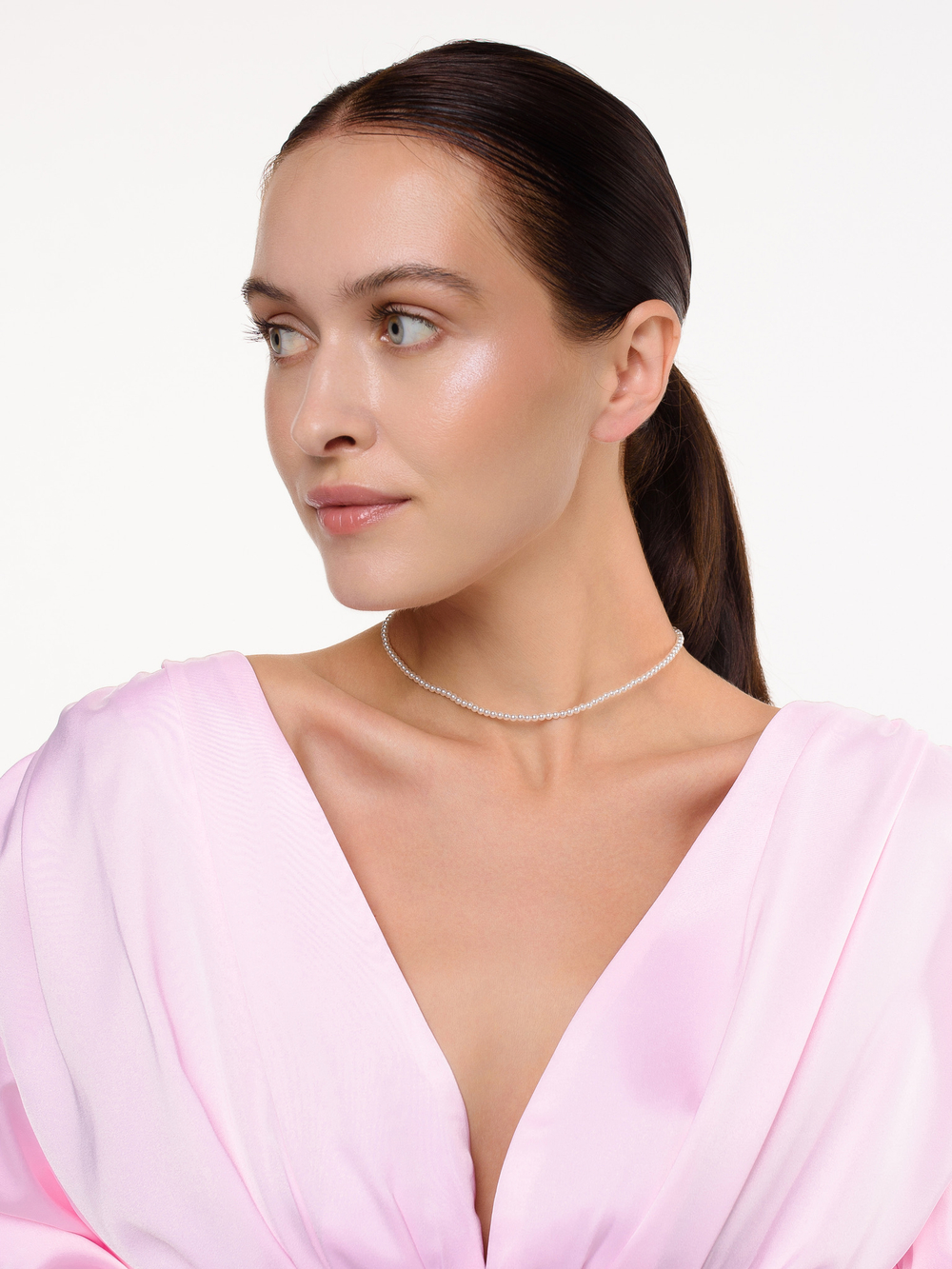 Чокер "Elegance" из перламутра Silver