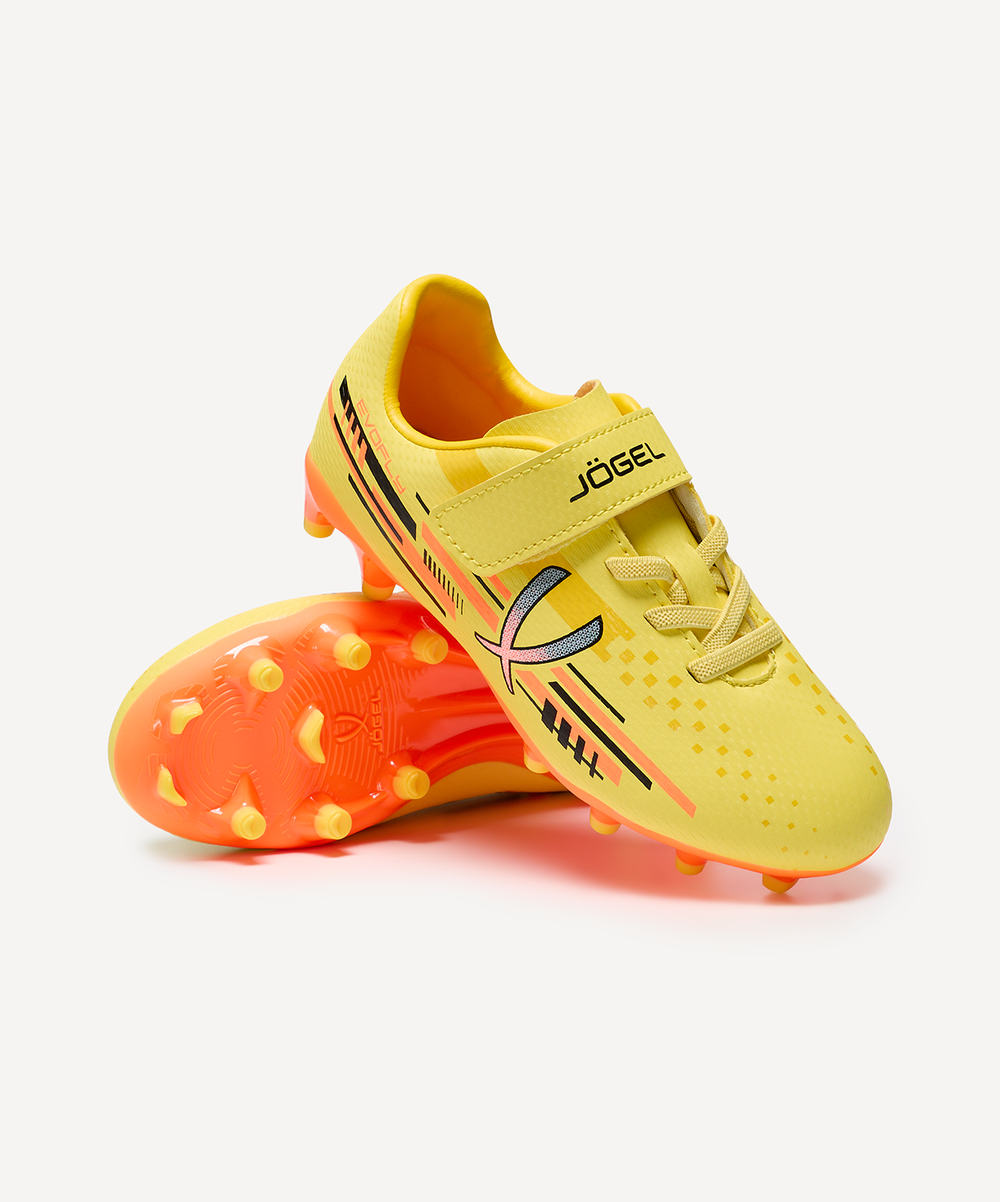 Бутсы футбольные Evofly FG Talant Yellow/orange, детский