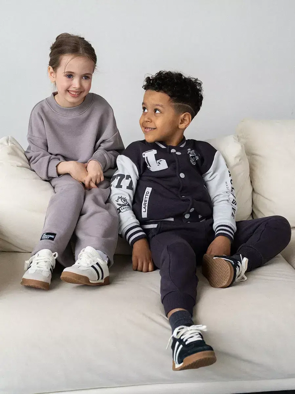 Костюм детский спортивный в школу, бомбер и брюки