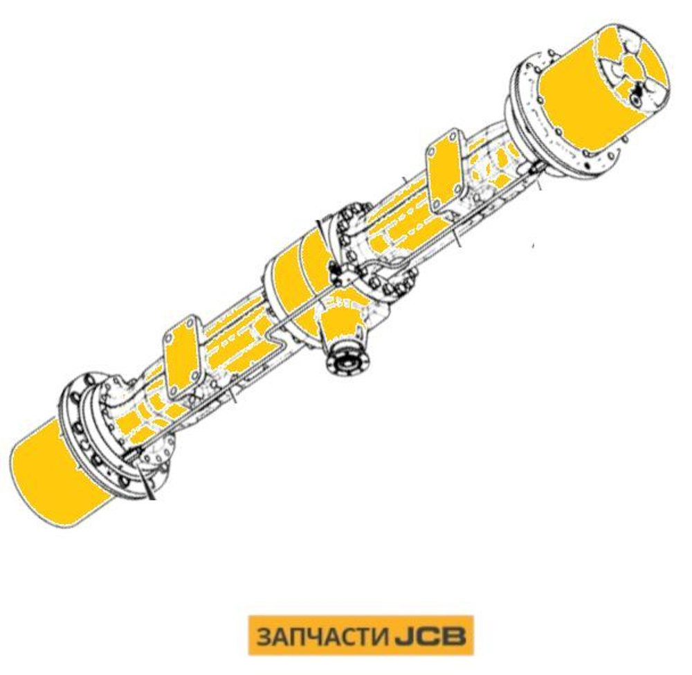Мост задний JCB 332/J6637