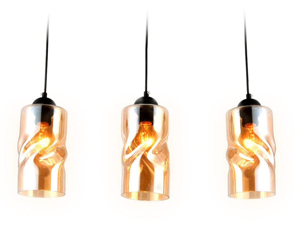 Подвесной светильник TR3556/3 BK/TI черный/янтарь E27 max 40W 570*110*1200