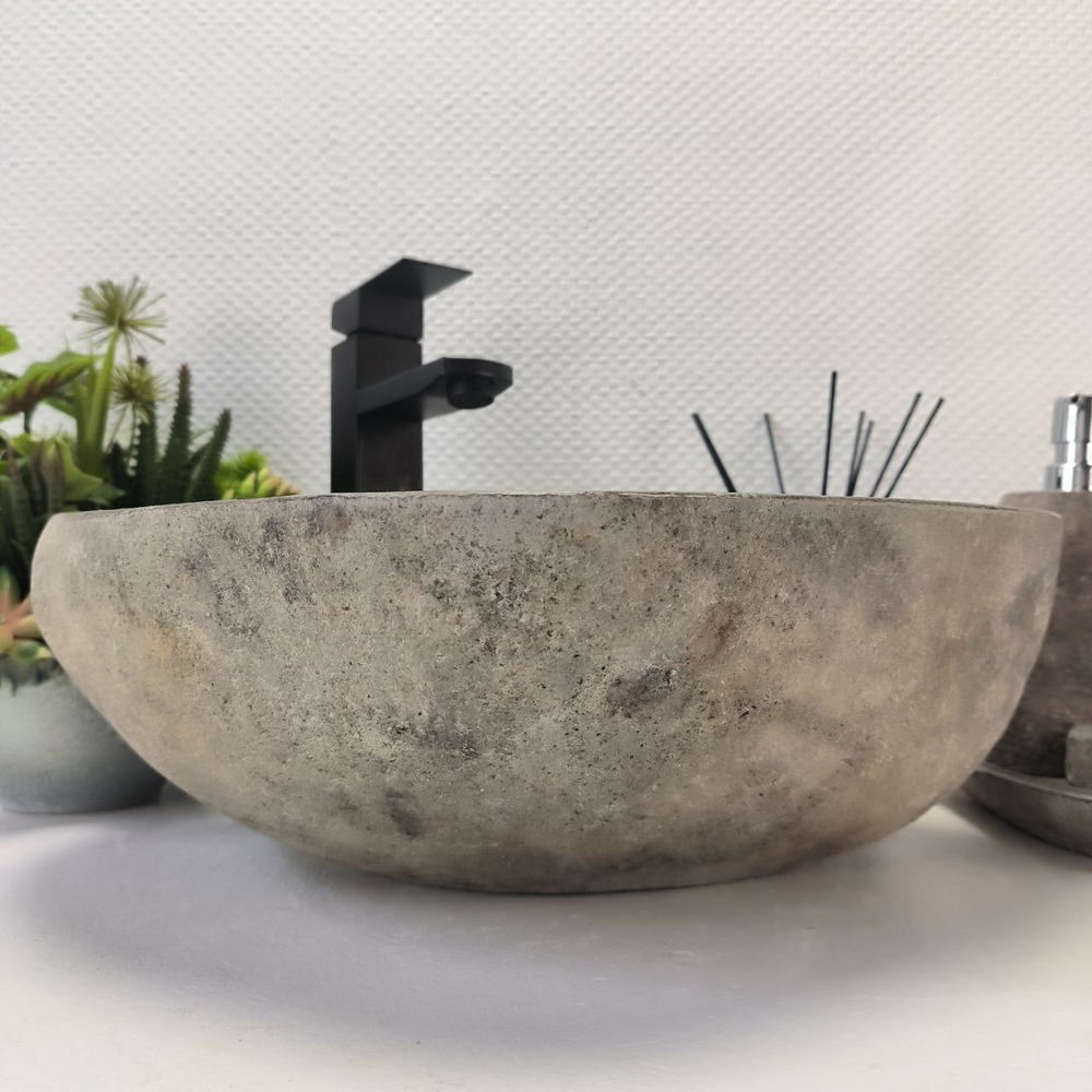 Раковина из речного камня RS63885 (42*36*16) 0120