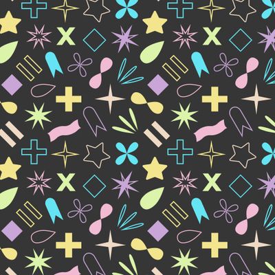 Геометрический узор Geometric Pattern Black